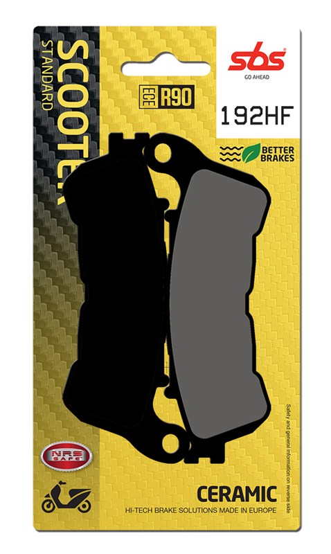 SBS brake pads KH388 street / scooter standart ceramic colour black (192HF)